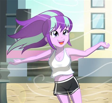 1175076 Artistsumin6301 Belly Button Clothes Equestria Girls Midriff Safe Starlight