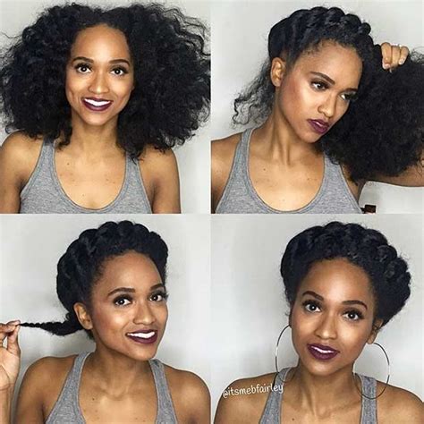 If you've decided to make such a hairstyle, continue reading — we've found 4 amazing examples of very easy natural updos right here! 21 Chic and Easy Updo Hairstyles for Natural Hair | StayGlam