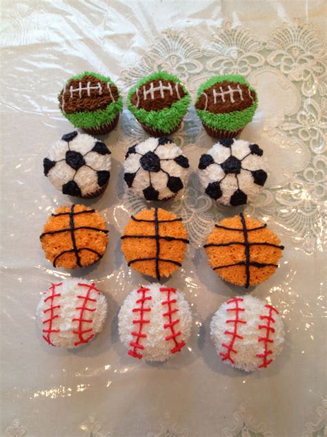 Pin By Cassidy On Holston Birthdays Sports Themed Cakes Sport Cupcakes Sports Themed Party
