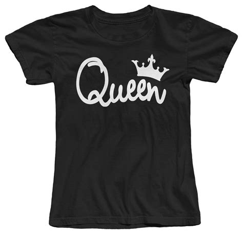 Queen King Crown Cute Womens Cotton T Shirt S M L Xl Girl T Shirt On Sale Woman T Shirts
