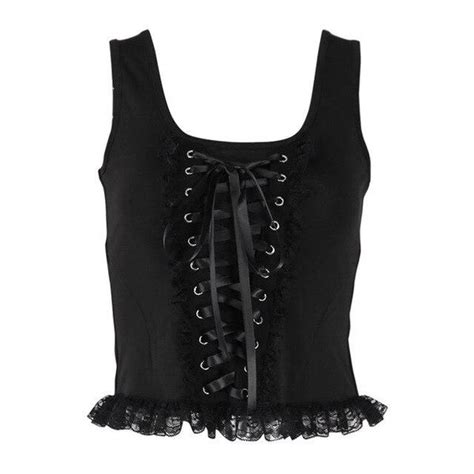Lace Up Corset Top Gothic Alternative Fashion Erotic Grunge Occult