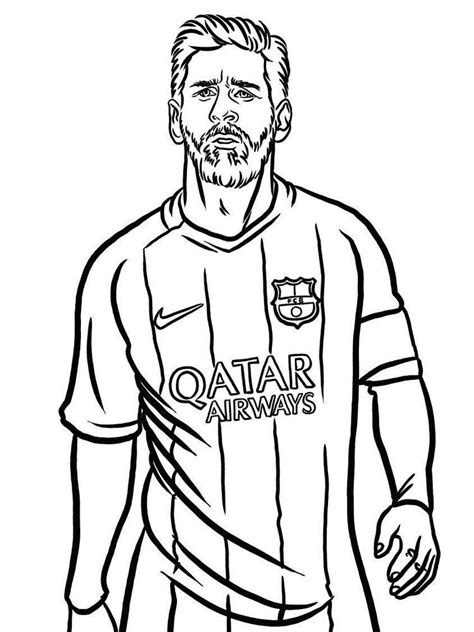 Top Imagen Dibujos De Messi Para Colorear Thptnganamst Edu Vn