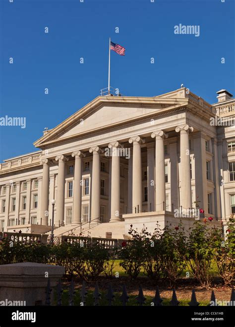 Washington Dc Usa United States Treasury Building Stock Photo Alamy
