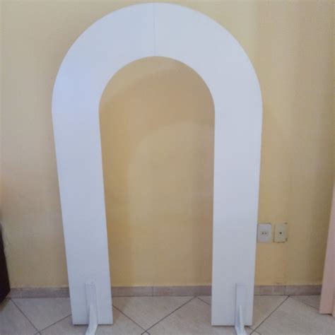 Painel Arco Romano Desmont Vel Mdf Branco Altura Cor Branco