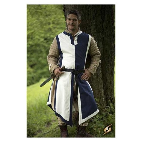 War Tabard Blue And White Coat Of Arms Tabard Medieval Larp Costume