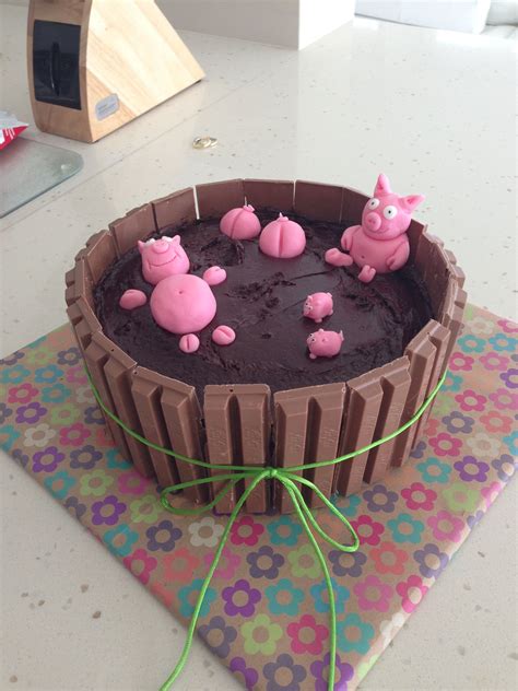 As Happy As Pigs In Mud Cake I Made For Miss Katie For Her Birthday