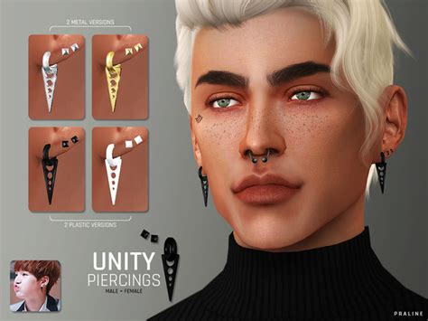 Unity Piercings By Pralinesims At Tsr Sims 4 Updates
