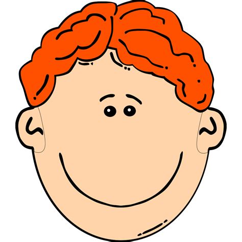 Smiling Red Head Boy PNG, SVG Clip art for Web - Download Clip Art, PNG png image