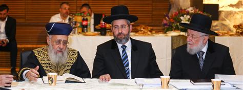 It Is Up To Chief Rabbis To Preserve Us As One People The Israel