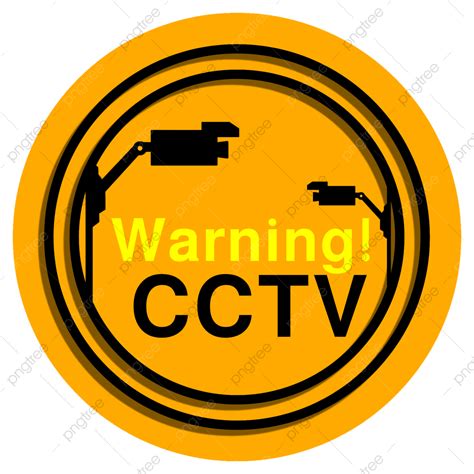 Warning Cctv In Operation Signage Png Vector Psd And Clipart With