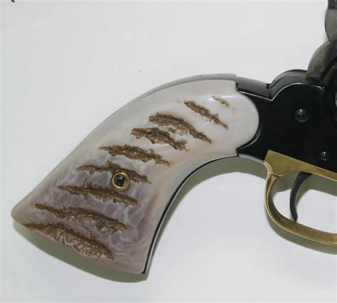 Remington 1858 Pietta Reproduction Ram Horn Grips For Sale