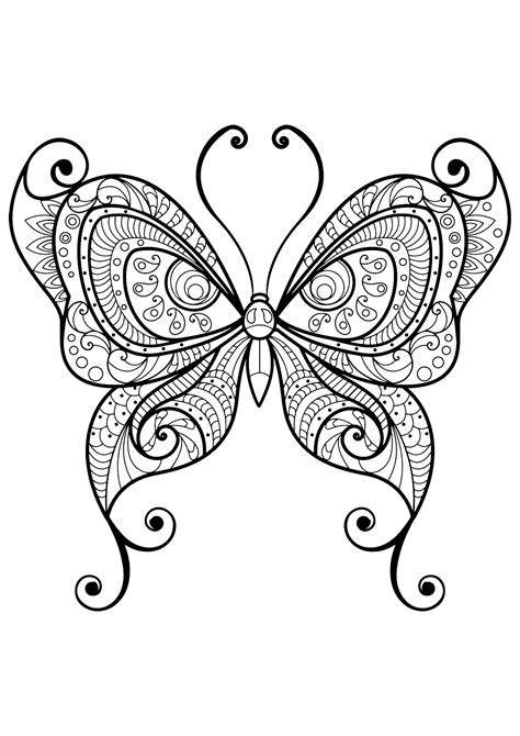 Print, color and enjoy these butterfly coloring pages! Butterflies free to color for kids - Butterflies Kids ...