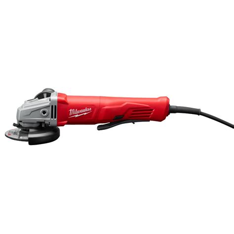 Milwaukee 11 Amp Corded 4 12 In Small Angle Grinder With Lock On