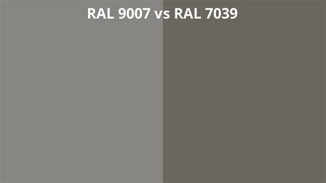 RAL 9007 Vs 7039 RAL Colour Chart UK