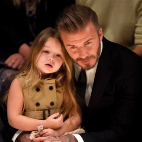 David Beckham And Harper Kissing Popsugar Celebrity