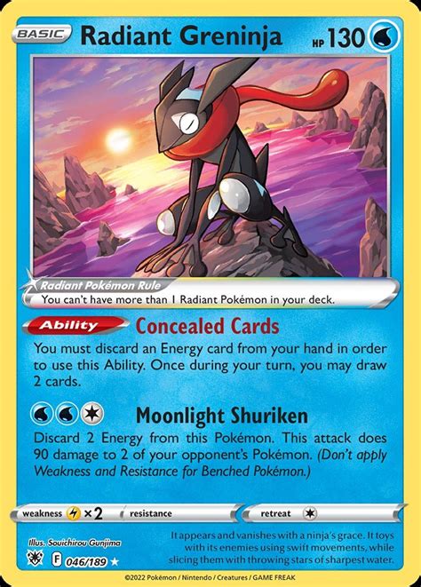 Radiant Greninja Asr 46 Pokemon Tcg Pok Cards