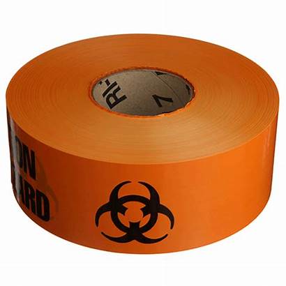 Tape Biohazard Barricade Symbol Orange