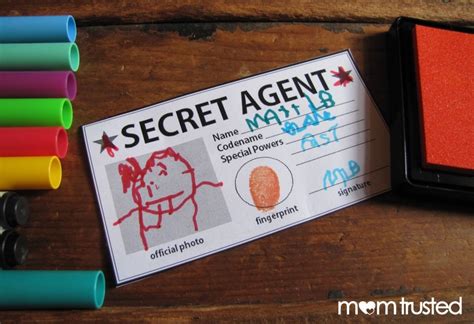 Secret Agent Id Card Free Printablepreschool Activities And Printables