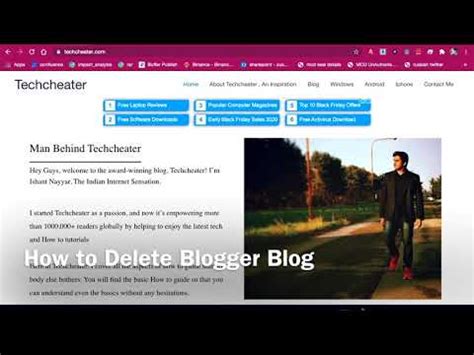 How To Delete Blogger Blog Youtube