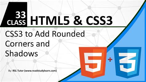 Css Rounded Corners Css Radius Tutorial Html And Css Tutorial For