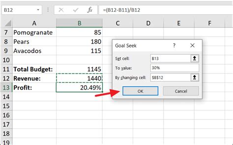 How To Use Goal Seek Excel Authoritygawer