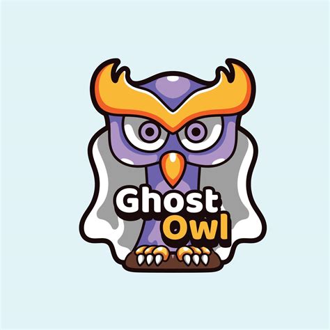 Ghost Owl Mascots Illustration 3089324 Vector Art At Vecteezy