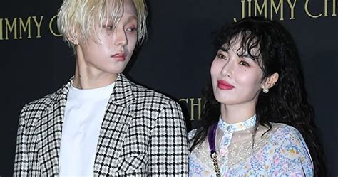hyuna and e dawn make their first official public appearance since leaving cube entertainment