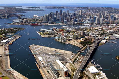 Aerial Photography Glebe Island To Pyrmont Airview Online