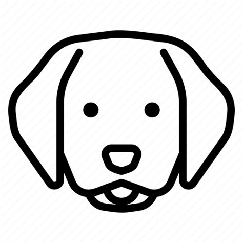 Labrador Retriever Dog Animal Pet Cute Vector Icon Download On
