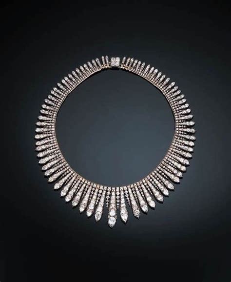 Antique Diamond Fringe Necklace Circa 1870 Christies Diamond Pendant Necklace Simple Jewel