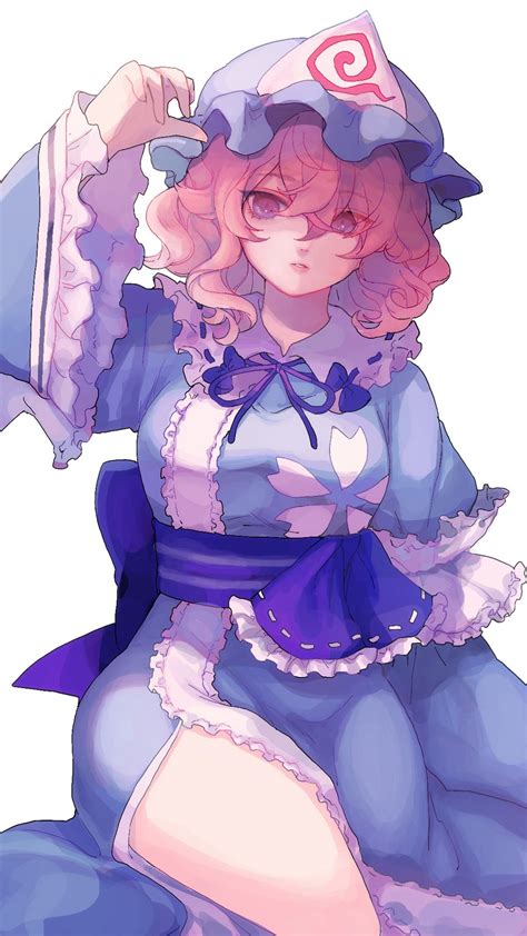 Saigyouji Yuyuko Touhou Drawn By Garan Co Danbooru