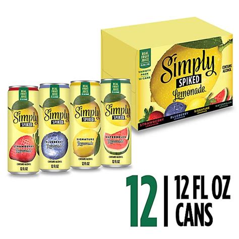 Simply Spiked Hard Lemonade Variety Pack 5 Abv In Cans 12 12 Fl Oz