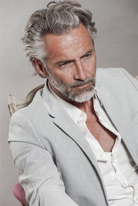 Impressive Long Grey Hairstyle For Older Men How To Make Bangs With