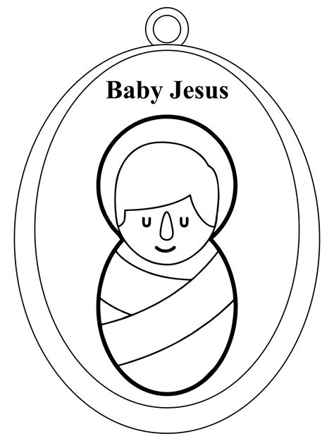 Printable Baby Jesus Craft