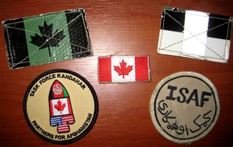 Canadian Combatirreflective Patches