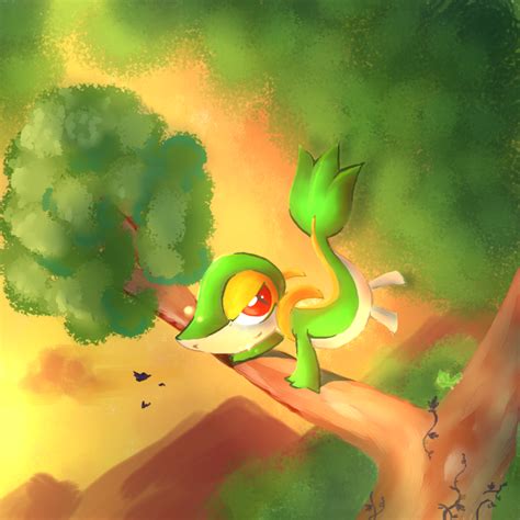 Snivy Quick Paint By Cassedyduel On Deviantart
