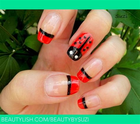 Ladybug Nail Design Suzi Vs Beautybysuzi Photo Beautylish Ladybug Nails Ladybug Nail