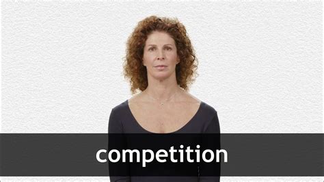How To Pronounce Competition In American English Youtube