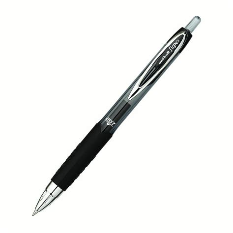 Uni Ball Gel 207 Black Retractable Gel Pen Medium Point