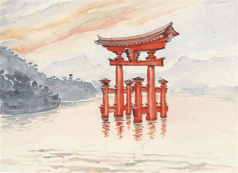 Le don sera utilisé pour maintenir le site web, l'application, pour créer plus de matériaux etc. Cool Paysage Dessin Japonais Facile - Random Spirit