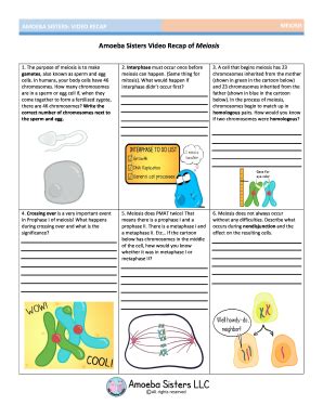 Merely said, the mitosis and meiosis webquest answer key is universally compatible when any ameba sisters mitosis worksheet answers animal cell mitosis ; Amoeba Sisters Video Recap - Fill Online, Printable ...