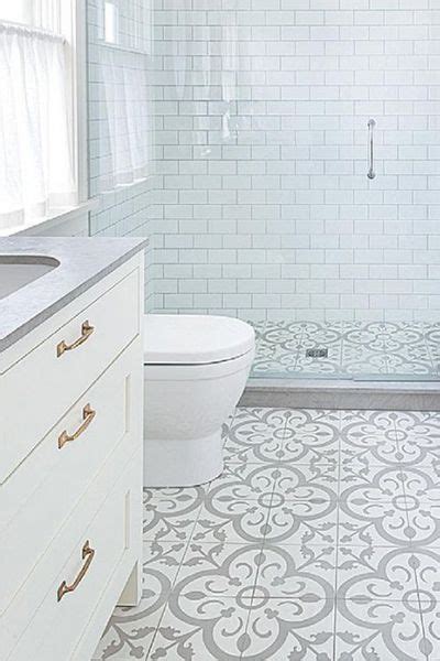 20 Geometric Bathroom Floor Tiles