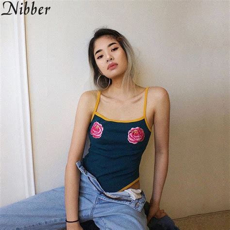 Nibber 2018 Sexy Camis Bodysuit Flower Borduren Body Top Vrouwen Dames