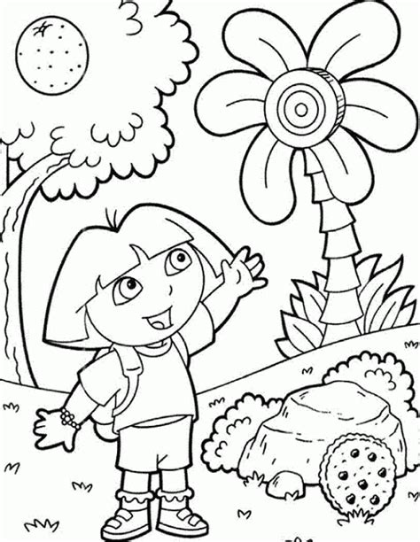 40 Printable Dora The Explorer Coloring Pages