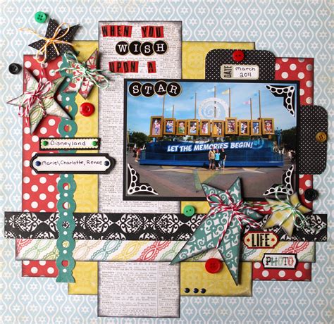 When You Wish Upon A Star Disney Scrapbooking Layouts Disney
