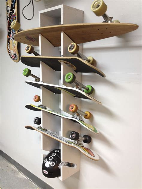 Skateboard Rack Storage Tips Pinterest
