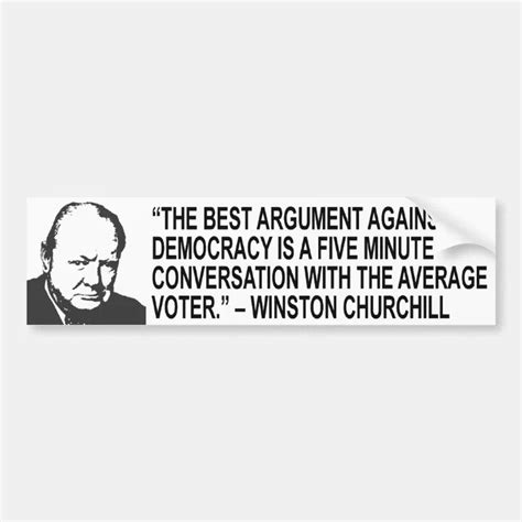 Winston Churchill Quote Bumper Sticker Zazzle