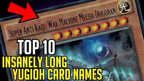 Get all of hollywood.com's best movies lists, news, and more. TOP 10: Insanely Long Yugioh Card Names! - YouTube