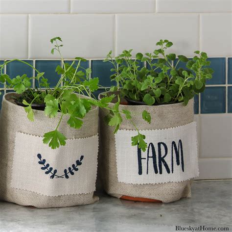 How To Make A Decorative Fabric Covered Clay Pot Bluesky At Home