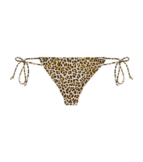 Norma Kamali Multi Leopard Print Bikini Bottoms Harrods Uk